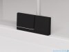 Ronal Cadura Black Line drzwi wahadłowe 80cm jednoczęściowe lewe z polem stałym czarny mat CA13G0800607